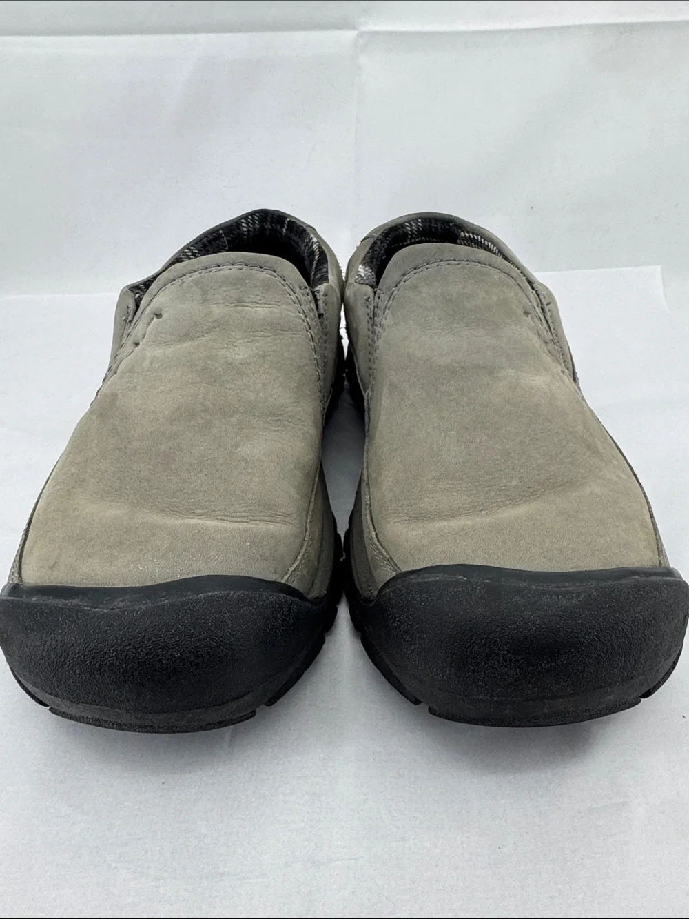 Keen Womens Kaci III Gray Leather Flannel Low-top Slip-on Shoes Loafers, sz 11 - Picture 3 of 15